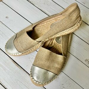 Zara Woman Made-in-Spain Canvas Jute Espadrilles Size 38